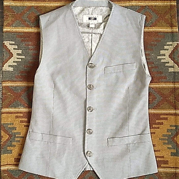 JOSEPH ABBOUD fitted suit vest from Jos A Bank mens S - Picture 1 of 4